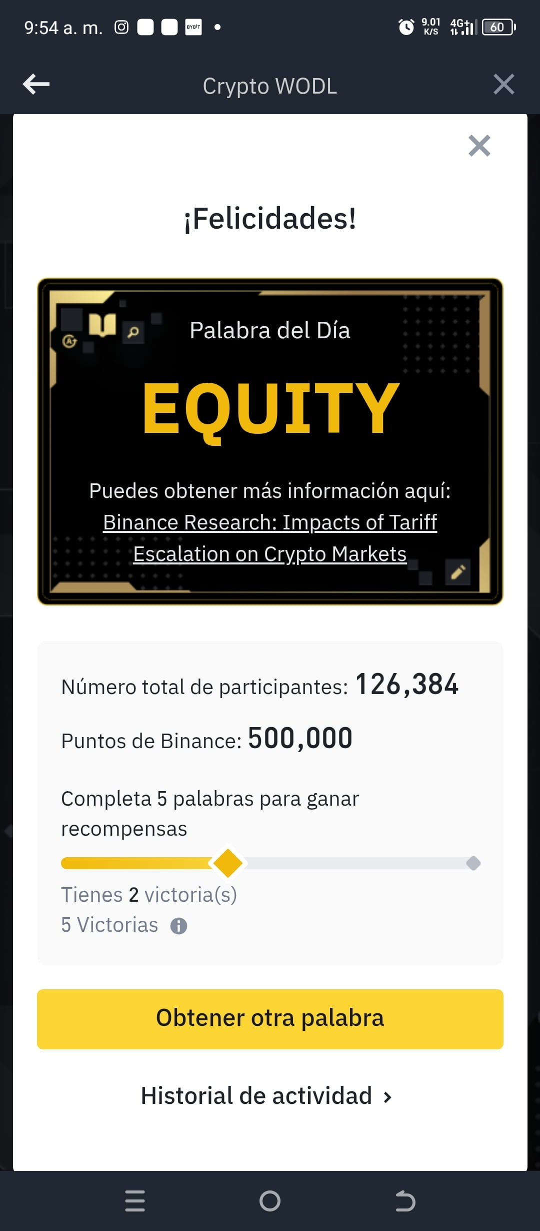 Crypto WODL Answers on Binance for TODAY! | ANFELIA_INVESTMENT on Binance  Square