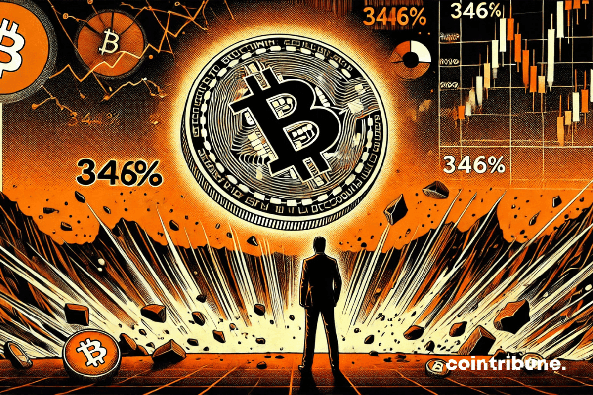 La chute brutale du Bitcoin liée à un déséquilibre de 346 % dans les liquidations.