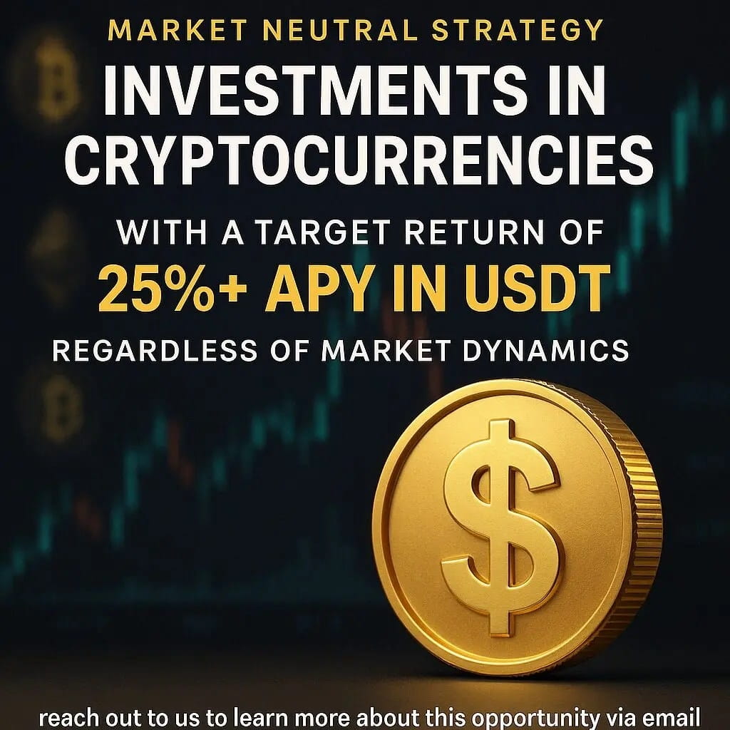 A Unique Opportunity: Earn 25%+ Apy In Usdt With A Market-neutral Crypto Strategy