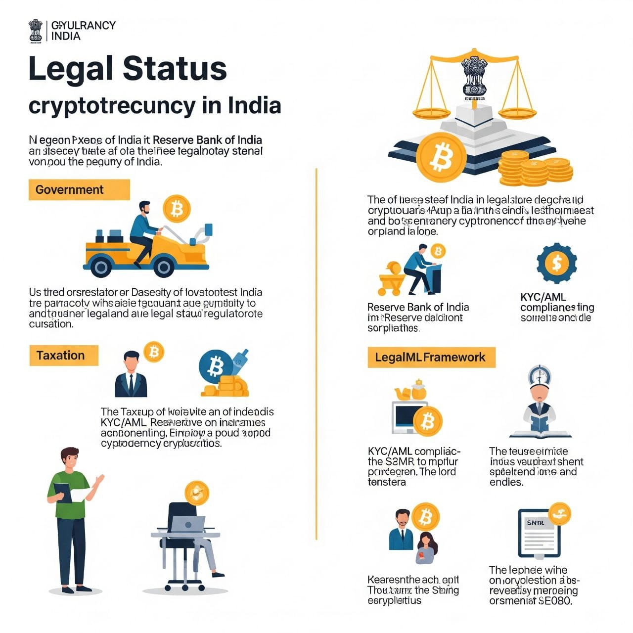 在印度，加密货币的法律地位最好被描述为未受规范但并不违法。这是一个「灰色地带」。 以下是详细说明： * 不是法定货| janu-bnb发布于币安广场