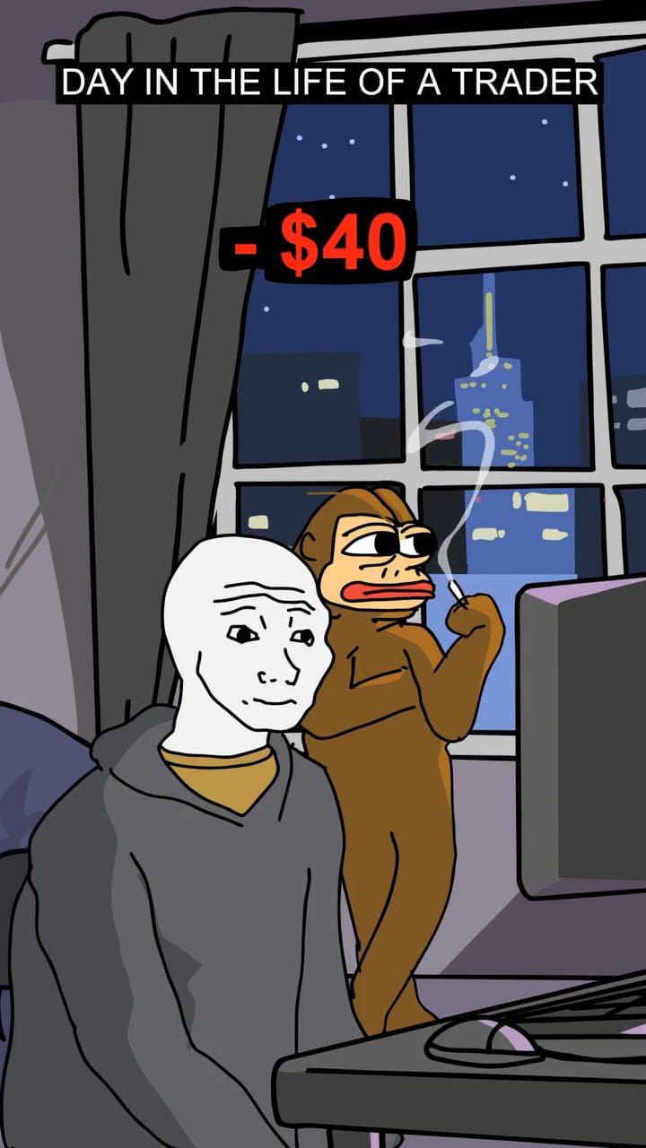 DAY IN THE LIFE OF A TRADER🤣😭😭🤣 #crypto #trader #memes | CryptoClownz ...