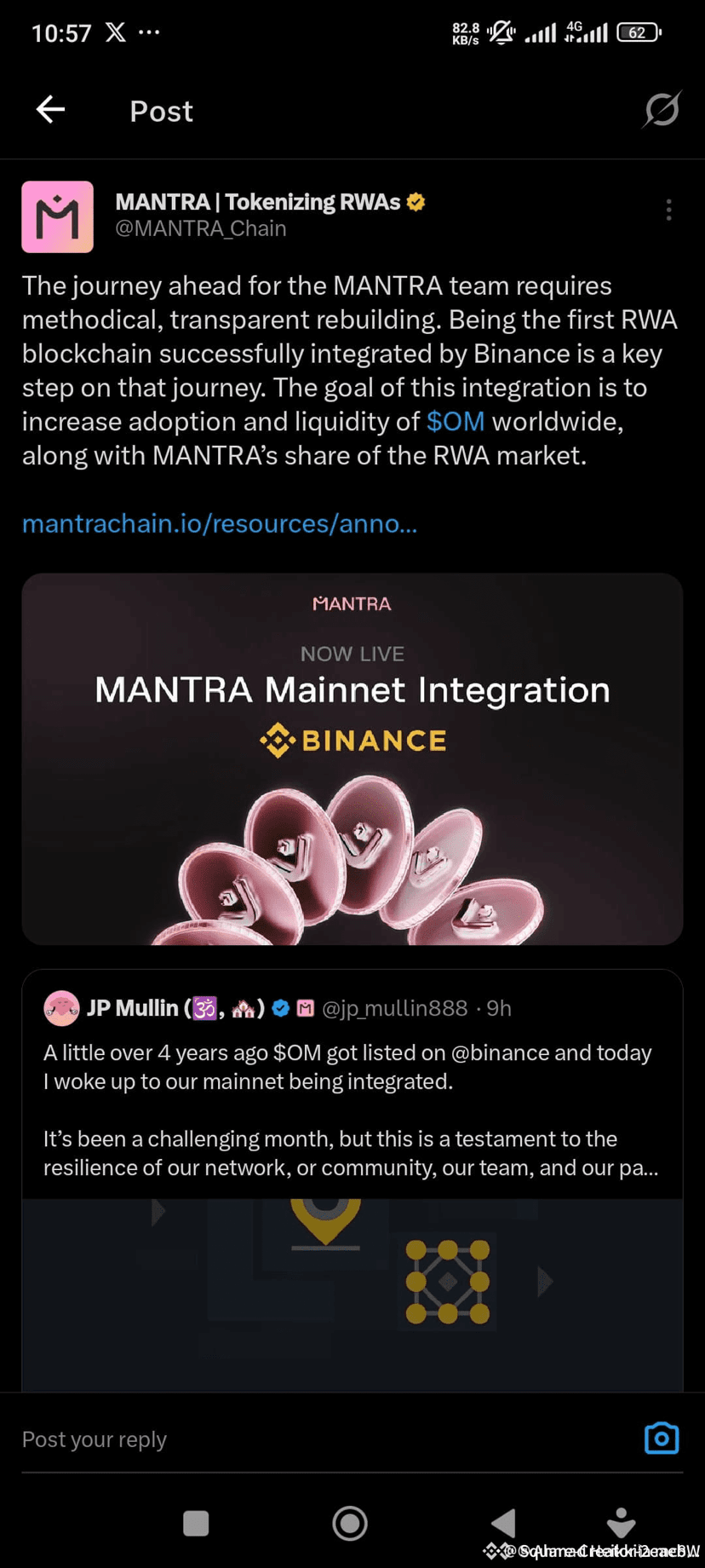 MANTRA !!! #OM ACTUALIZACIÓN URGENTE ! BUENAS NOTICIAS ¡A P | Maluco en  Binance Square