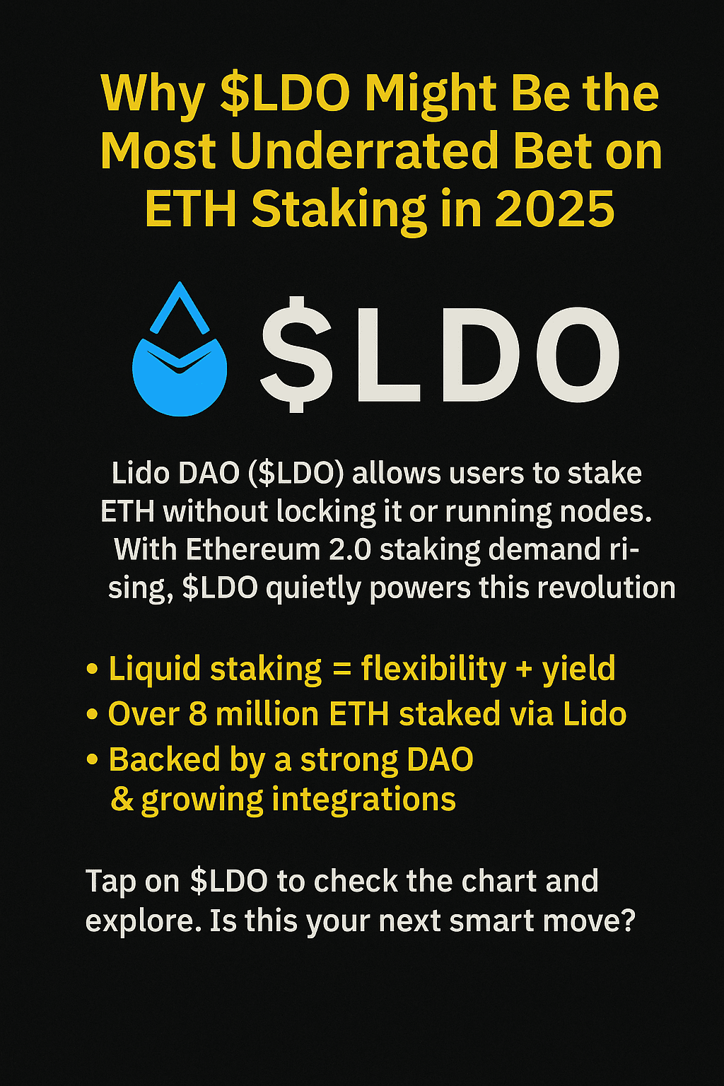 Why $LDO Might Be the Most Underrated Bet on ETH Staking in |  Hassan_kingTraderr on Binance Square