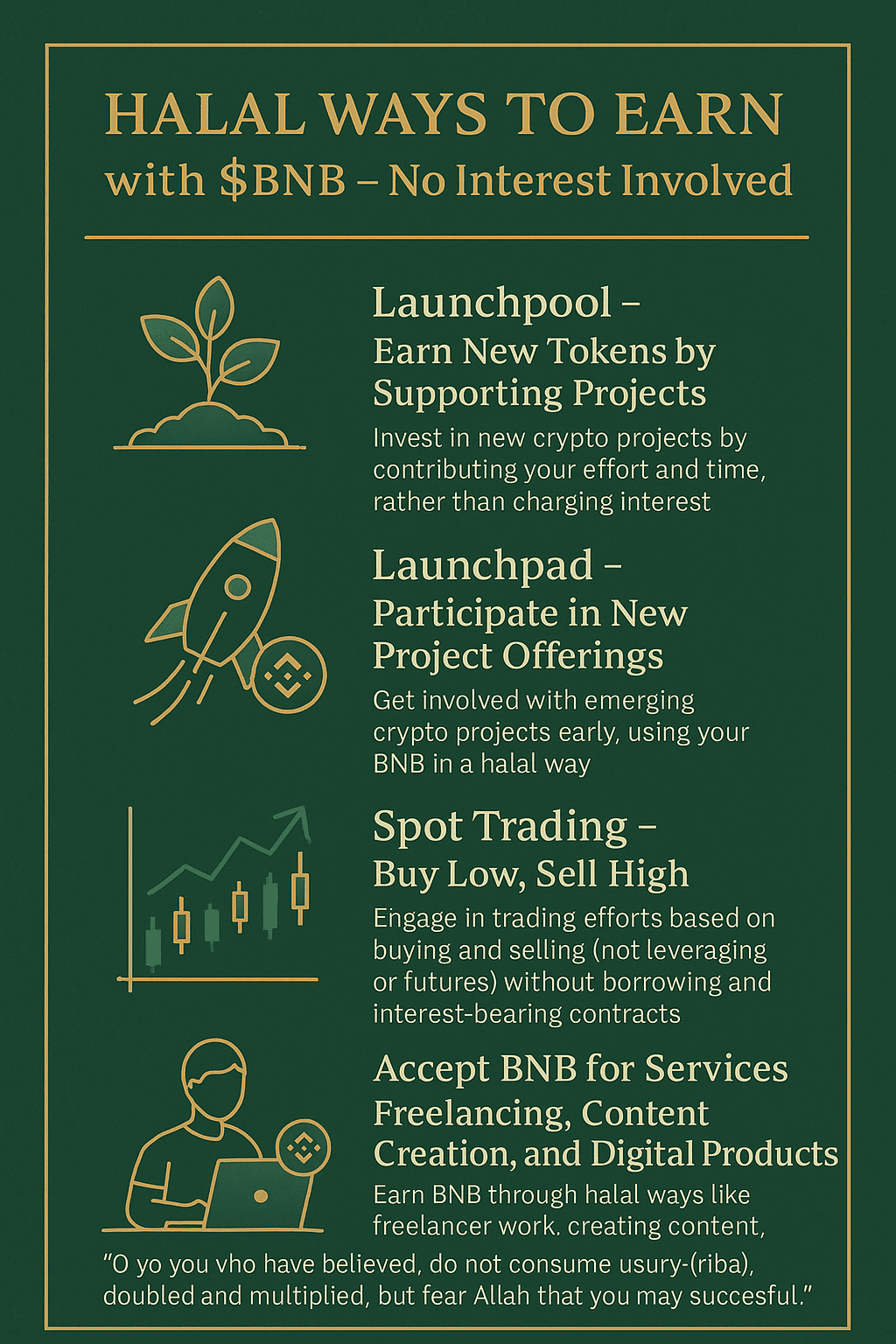 Halal Ways to Earn with $BNB — No Interest Involved | Rashid90 on Binance  Square