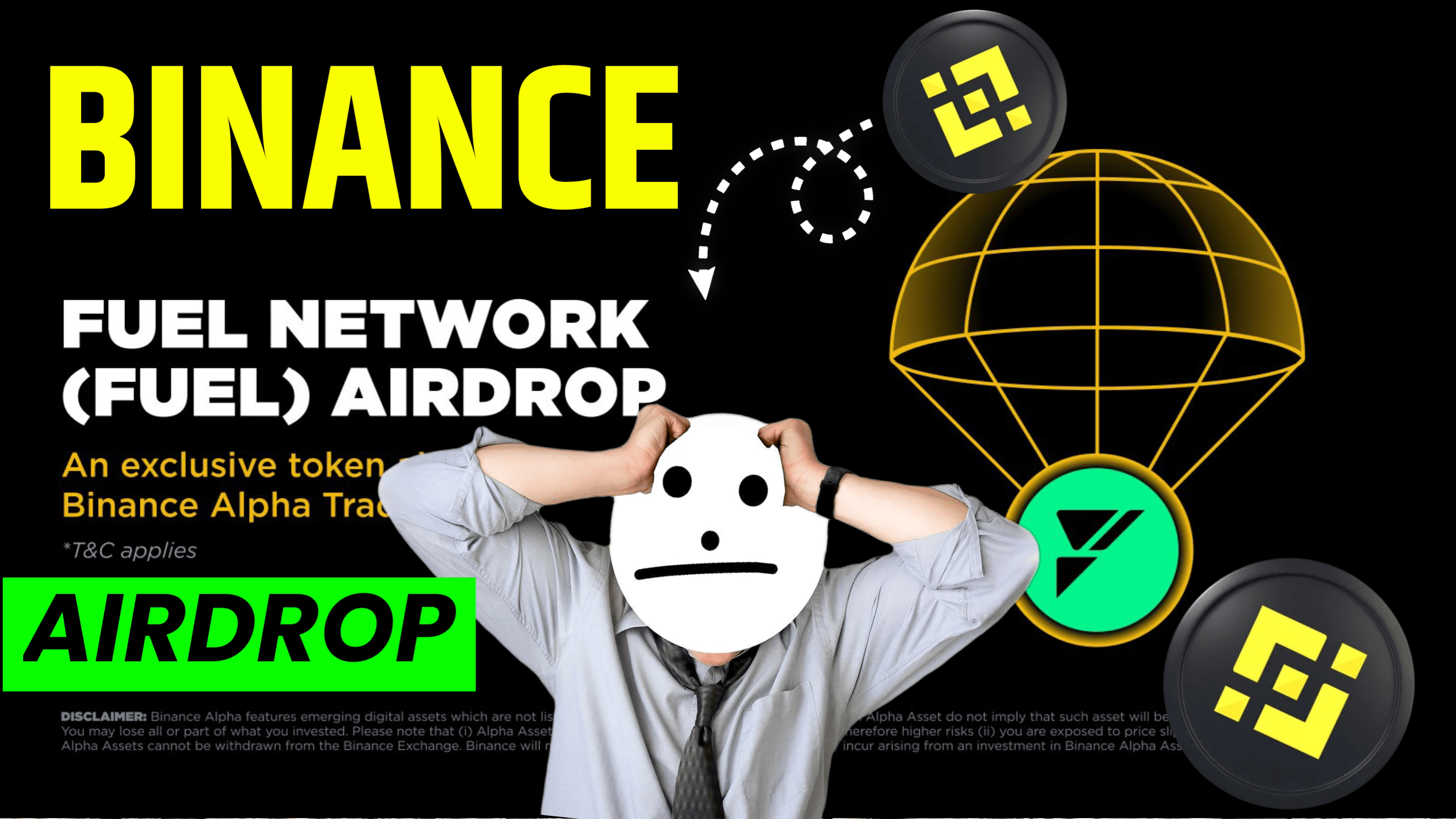 binance announce Alpha Airdrop Eligible users can claim an airdrop of 5,550  FUEL tokens on the Alpha Events page within 24 hours once trading begins by  using Binance Alpha Points. The Binance