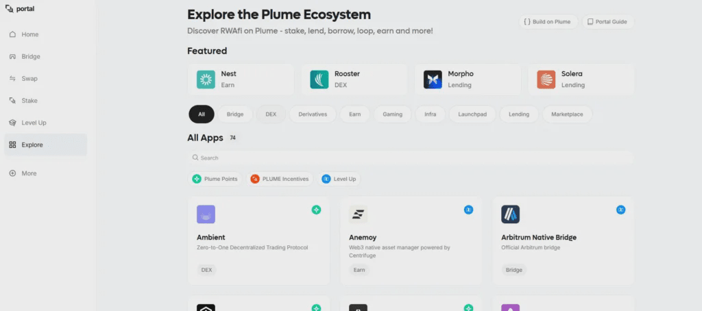 Plume 生態的項目列表