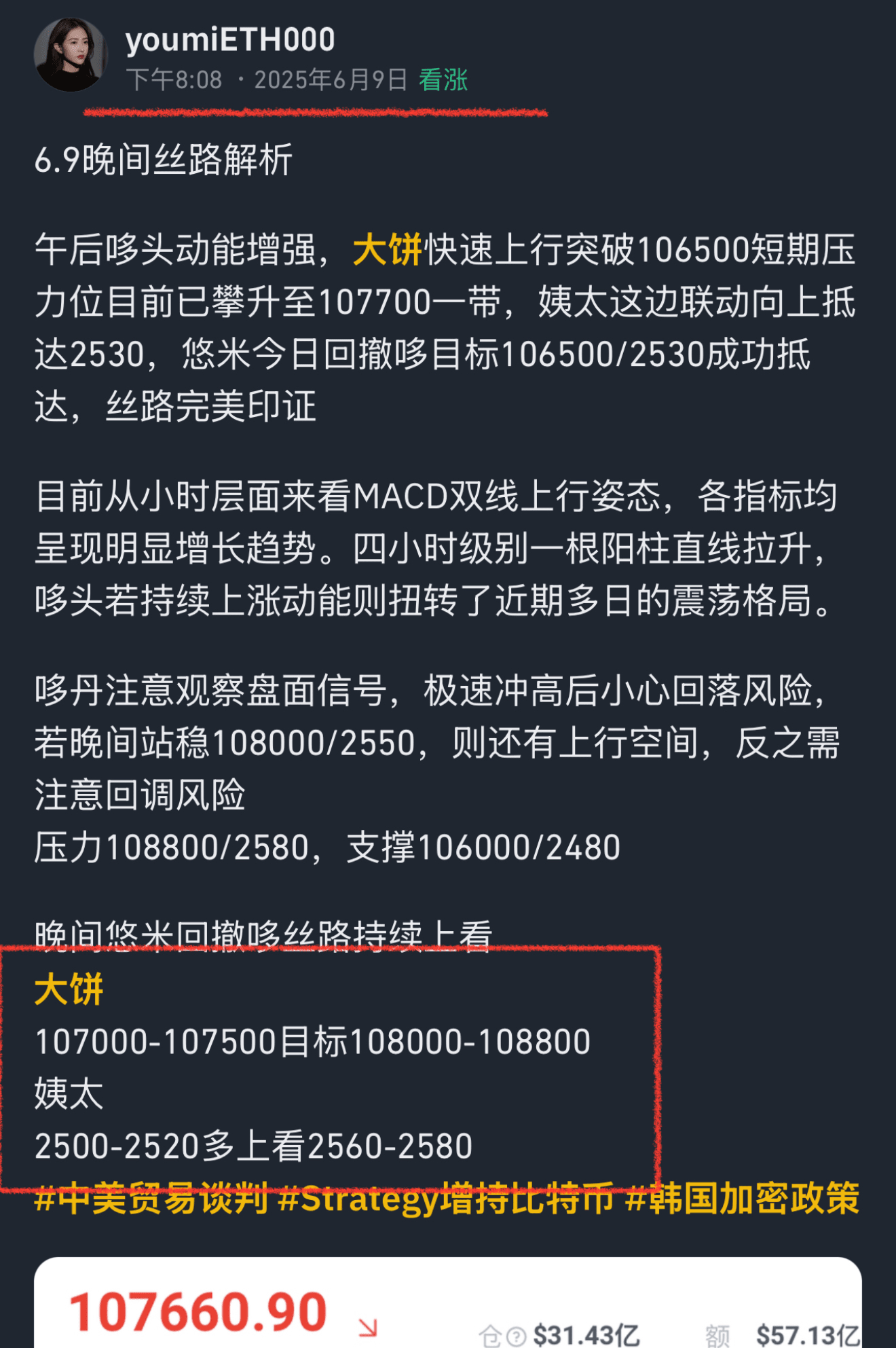 Hồ sơ của youmiETH000悠米| Binance Square