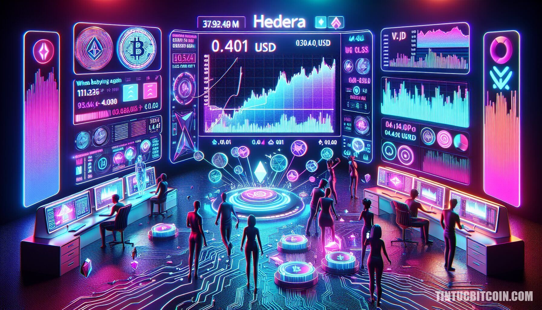 Hedera tiền điện tử tăng lên 0,401 USD khi cá voi bắt đầu mua vào trở lại