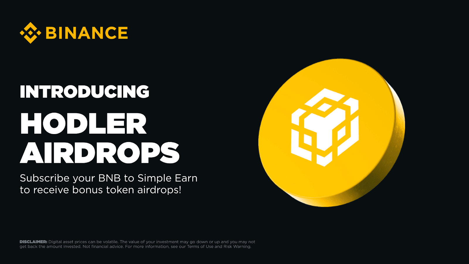 Airdrop para HODLers de Binance Obtén $C Tokens Sin Levantar un Dedo |  BlockchainBaller en Binance Square