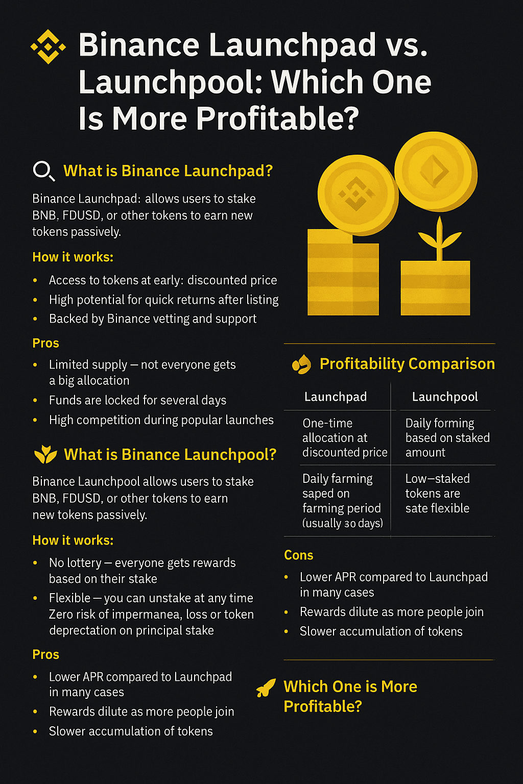 𝑩𝒊𝒏𝒂𝒏𝒄𝒆 𝑳𝒂𝒖𝒏𝒄𝒉𝒑𝒂𝒅 𝒗𝒔.Launchpool Cái nào có lợi nhuận  nhiều hơn? | Ibrina_ETH trên Binance Square