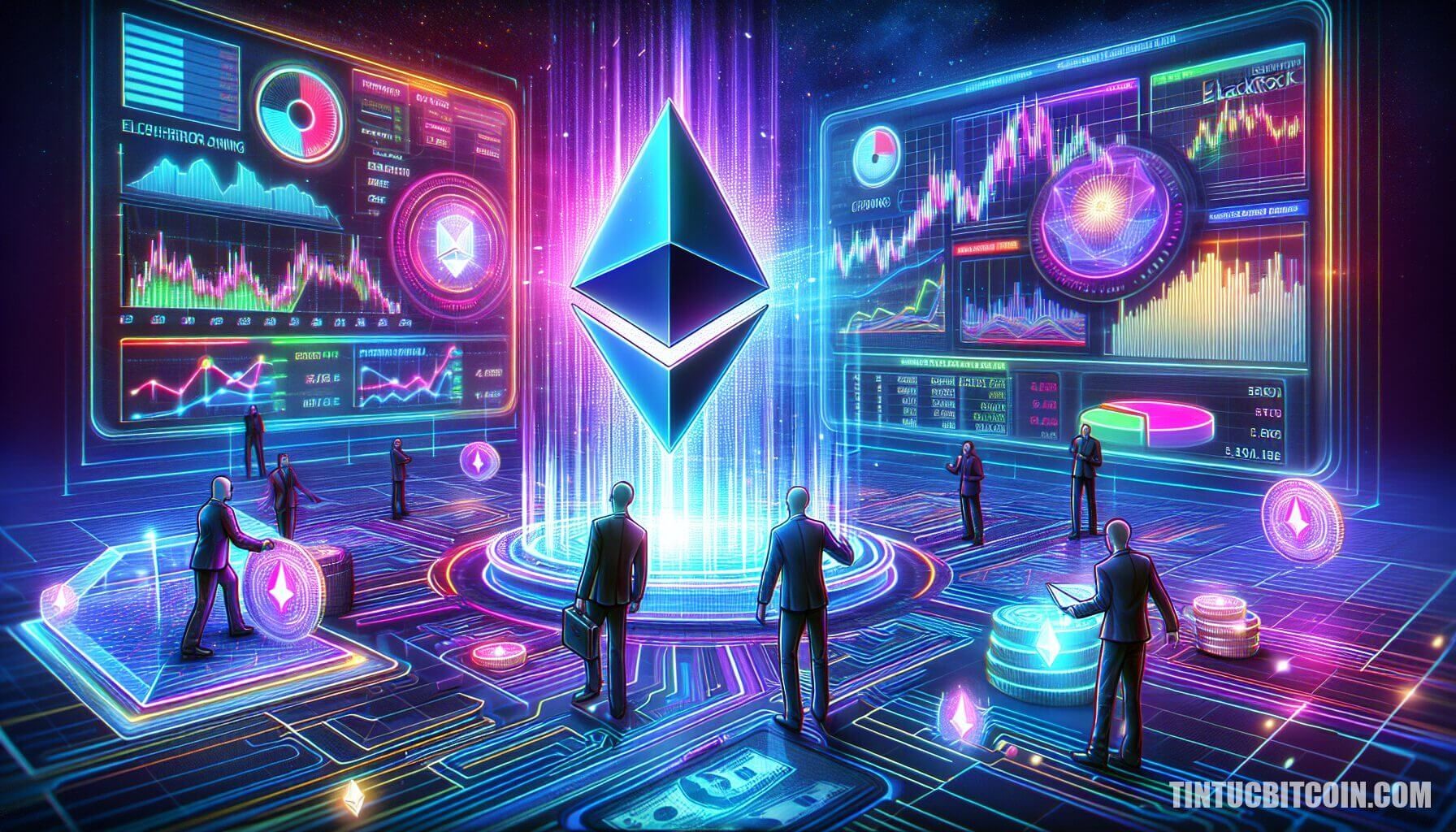 Ethereum staking trong ETF, BlackRock thu hút dòng tiền tổ chức đạt 5,5 tỷ USD
