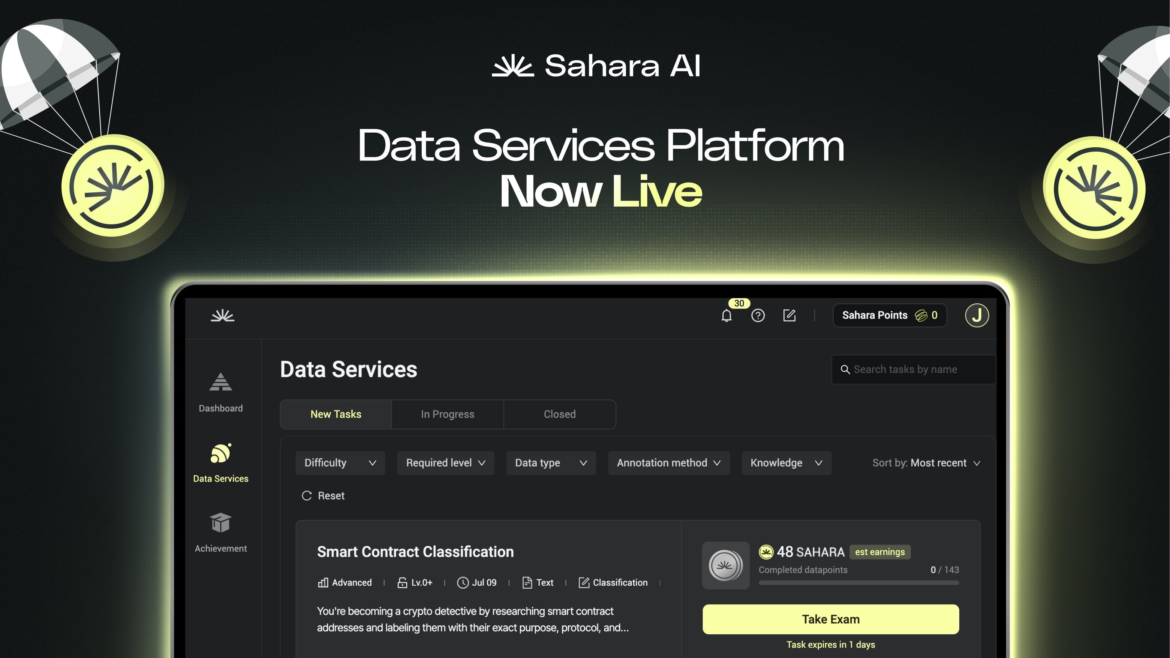 Sahara AI-數據-平台-賞金-賺幣