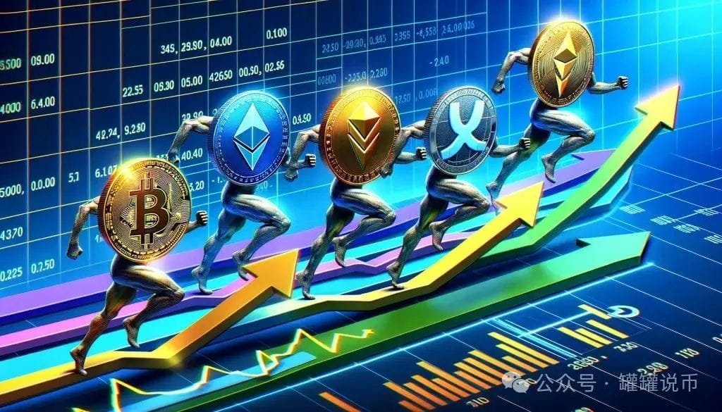 4 种山寨币竞赛图表
