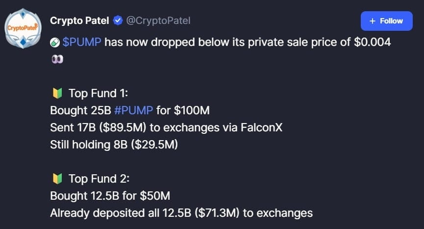 为何 PUMP 价格下跌