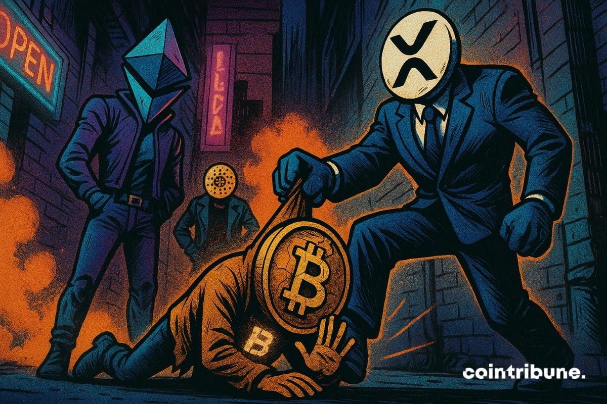 Le bitcoin qui se fait harceler par les Altcoins car ils ont pris le contrôle. L’altseason se rapproche.