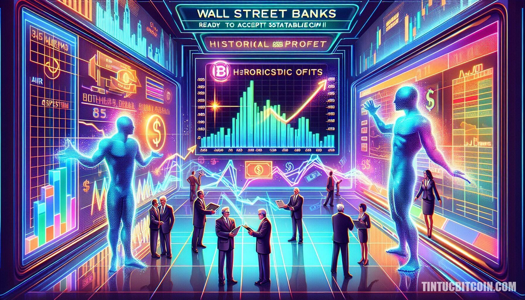 Ngân hàng Wall Street sẵn sàng đón nhận Stablecoin sau lợi nhuận lịch sử