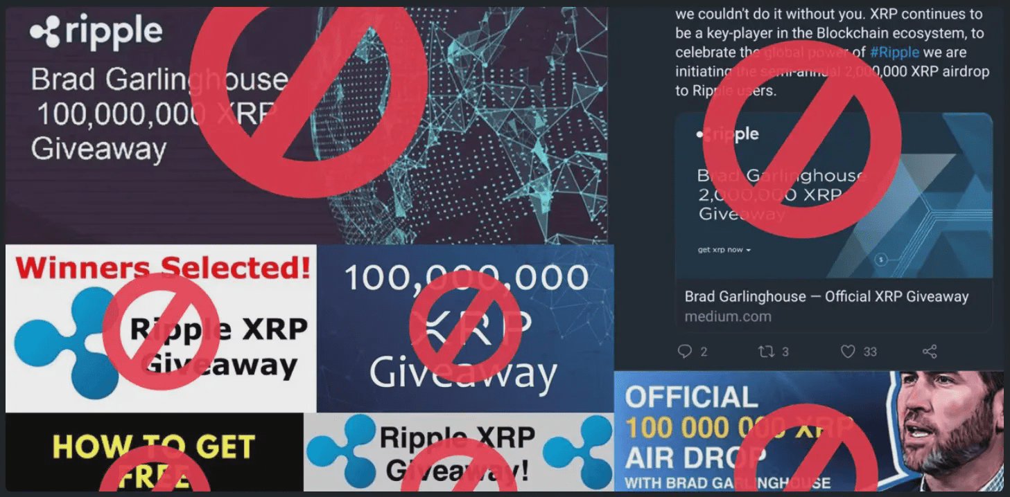 Ripple flags a new XRP scam wave on YouTube.
