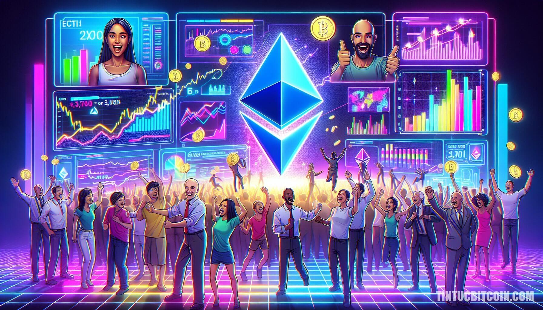 Ethereum tăng trên 3.700 USD, cá voi trở lại mua mạnh ETH