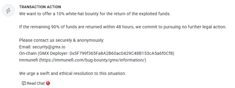 GMX exchange exploited for $42M in multi-token attack