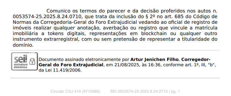 ESTADO DE SANTA CATARINA
PODER JUDICIÁRIO
CORREGEDORIA-GERAL DA JUSTIÇA