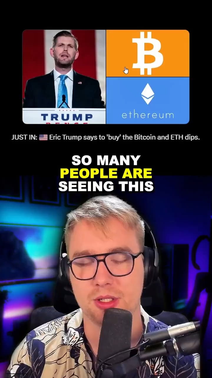 🚨ERIC TRUMP ISSUES URGENT #XRP WARNING!🚨 In a surprising turn of events, Eric  Trump—son of former U.S. President Donald Trump—has issued a critical and  urgent message to crypto holders, specifically targeting XRP