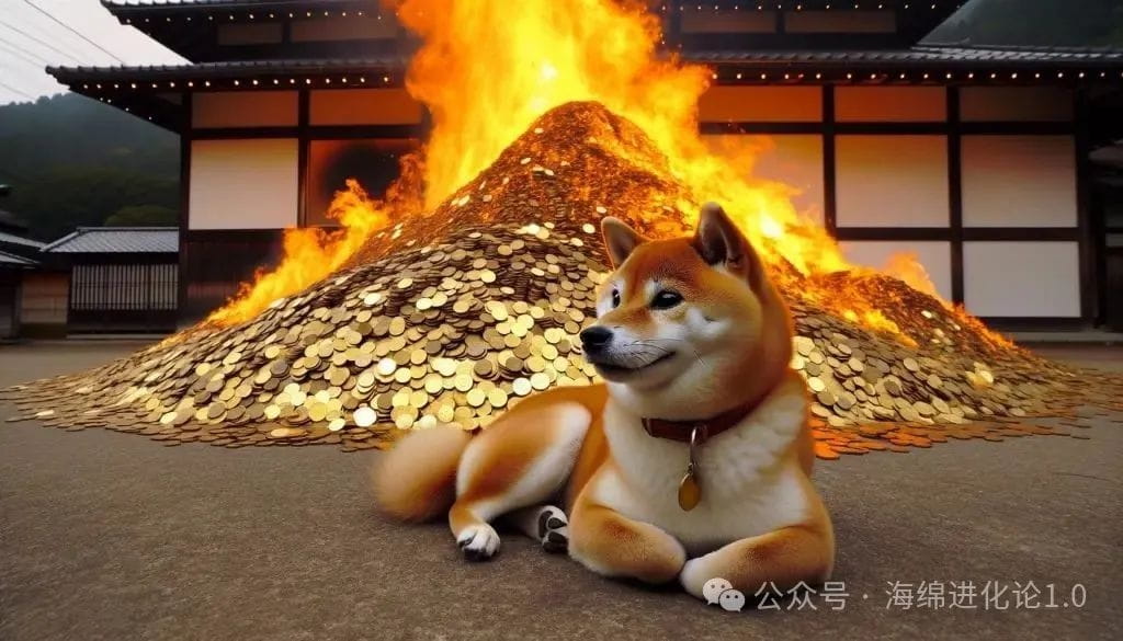 柴犬烧硬币