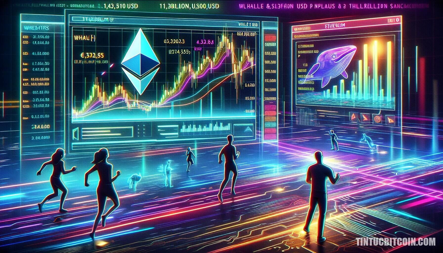 Ethereum, cá voi mua 1,34 tỷ USD, tác động thế nào đến giá ETH?