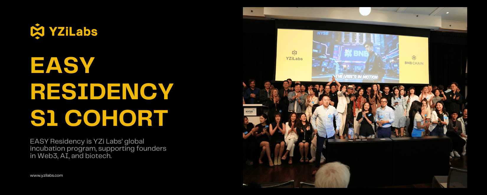 YZi Labs incubation program EASY Residency announces the list of selected  projects for the first season | Binance News on Binance Square