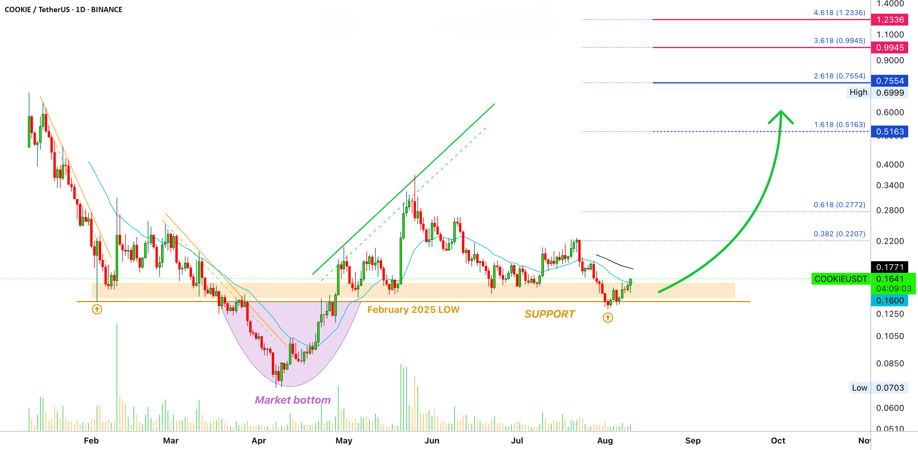Cookie DAO · 看漲波動· 阻力與支撐💪🦾 | 幣安廣場上的Trisha_Saha
