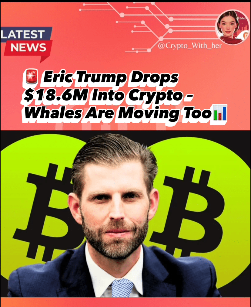 买入低谷” 说埃里克·特朗普! 📊 | Crypto_with_her发布于币安广场