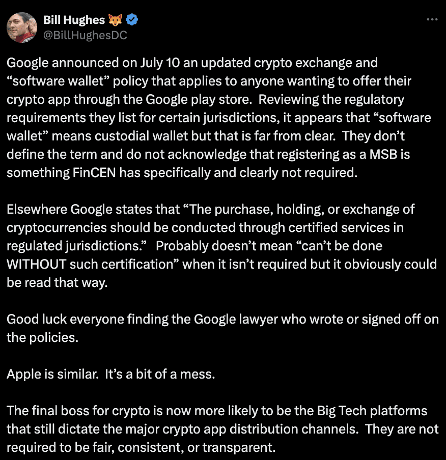 Google Play-加密貨幣錢包-Bill Hughes