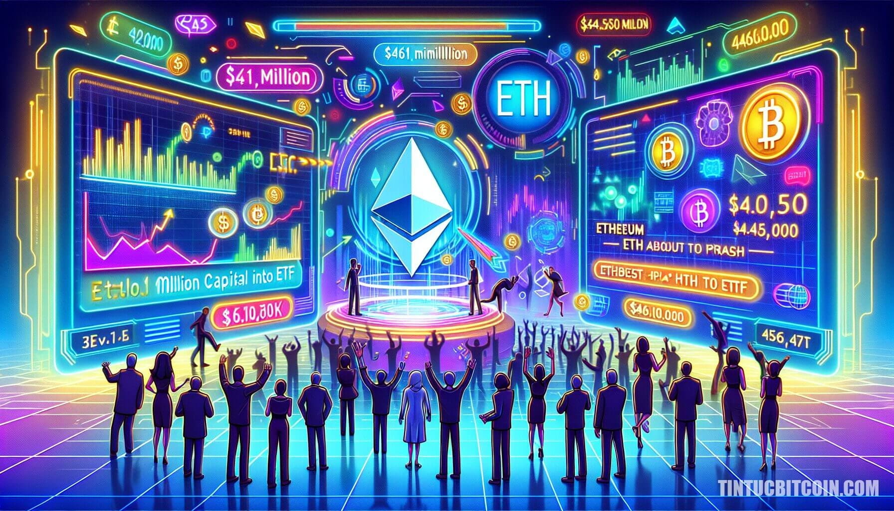 Ethereum dẫn đầu với 461 triệu USD vốn vào ETF, ETH sắp vượt ATH?