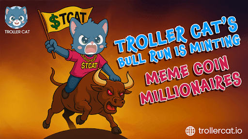 Top new meme coins to invest in now Troller Cat, Troller Cat presale stage 17 ROI