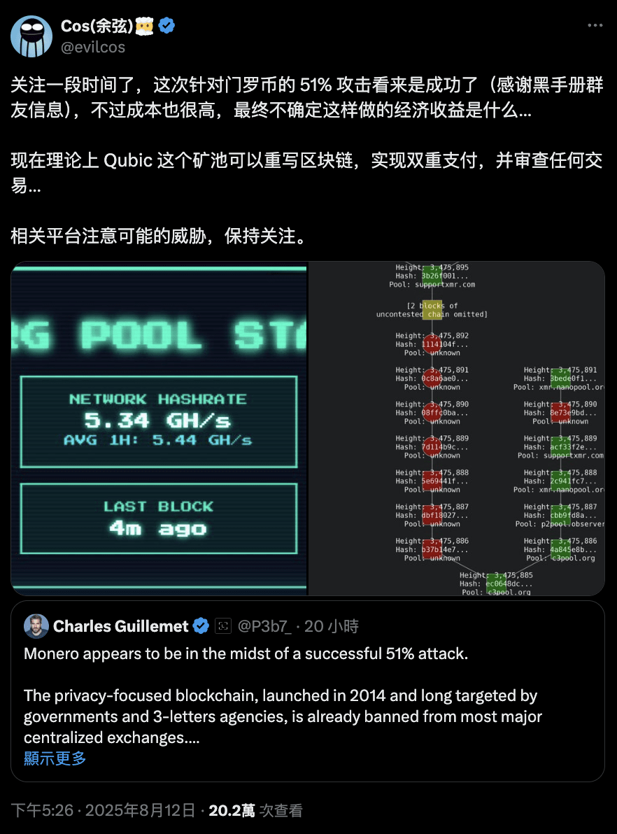 區塊鏈-51% 攻擊-SlowMist