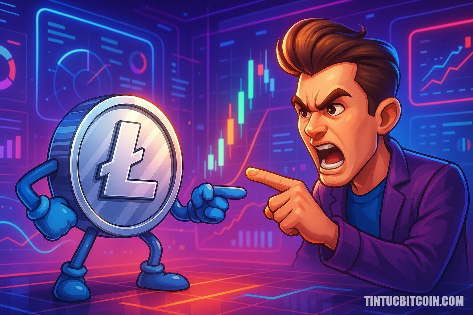 Litecoin khẩu chiến với người ảnh hưởng về giá và đường chân tóc