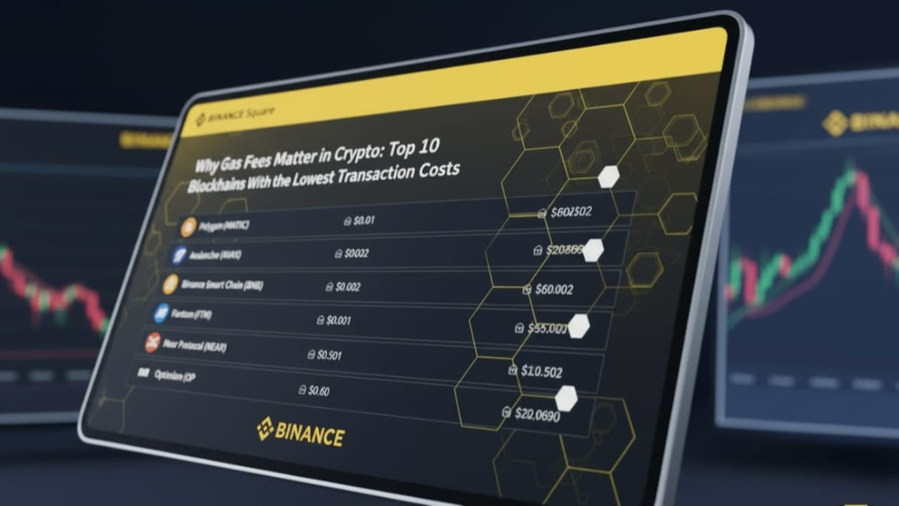 Why Gas Fees Matter in Crypto: Top 10 Blockchains With the Lowest  Transaction Costs | IronLion TheAfricanAngel on Binance Square