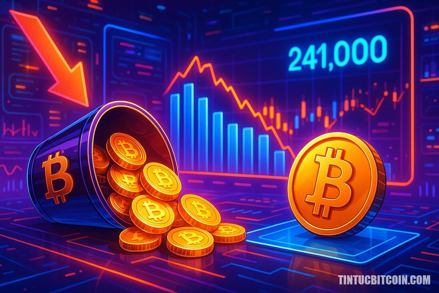 Holder dài hạn xả 241.000 BTC: BTC dưới 100K USD tiếp theo?