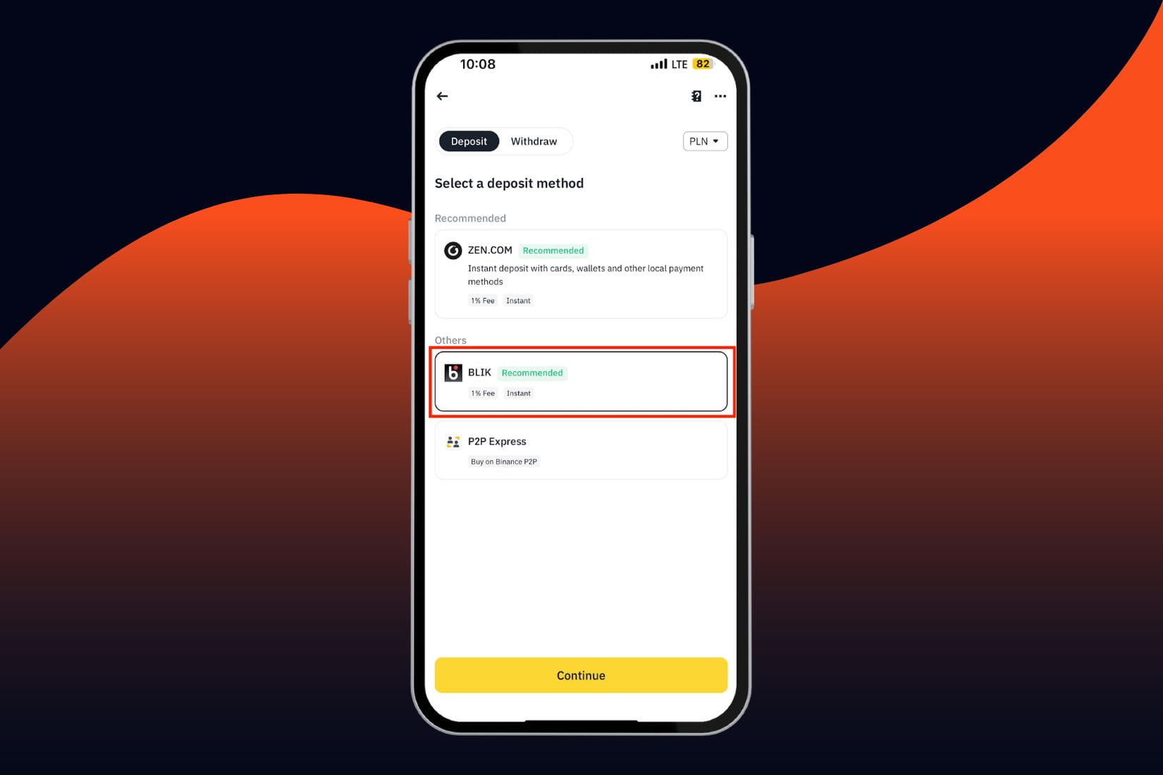 Deposits and withdrawals in PLN on Binance via BLIK - a practical  step-by-step guide | Bitcoin_pl on Binance Square