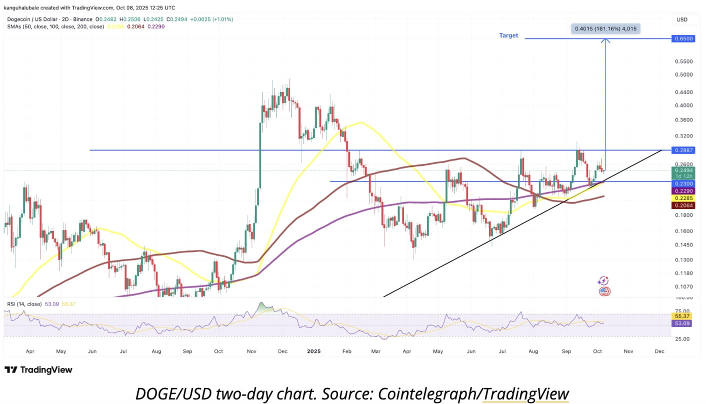 Dogecoin News: Dogecoin Flashes Rare Bullish Signal After 445% Rally  Pattern — Is $1 Next? | Binance News on Binance Square