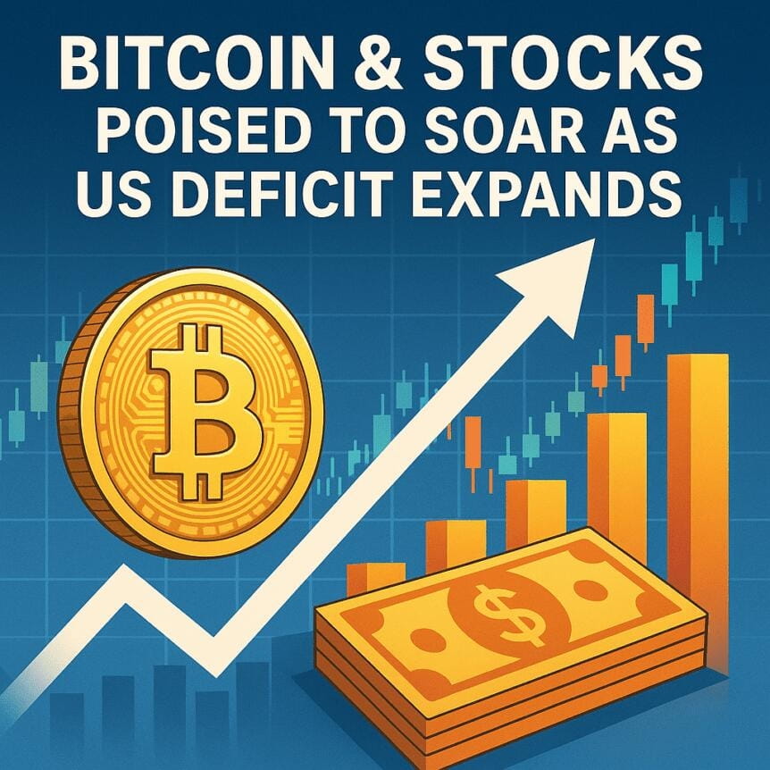 Bitcoin & Stocks Poised To Soar As Us Deficit Expands