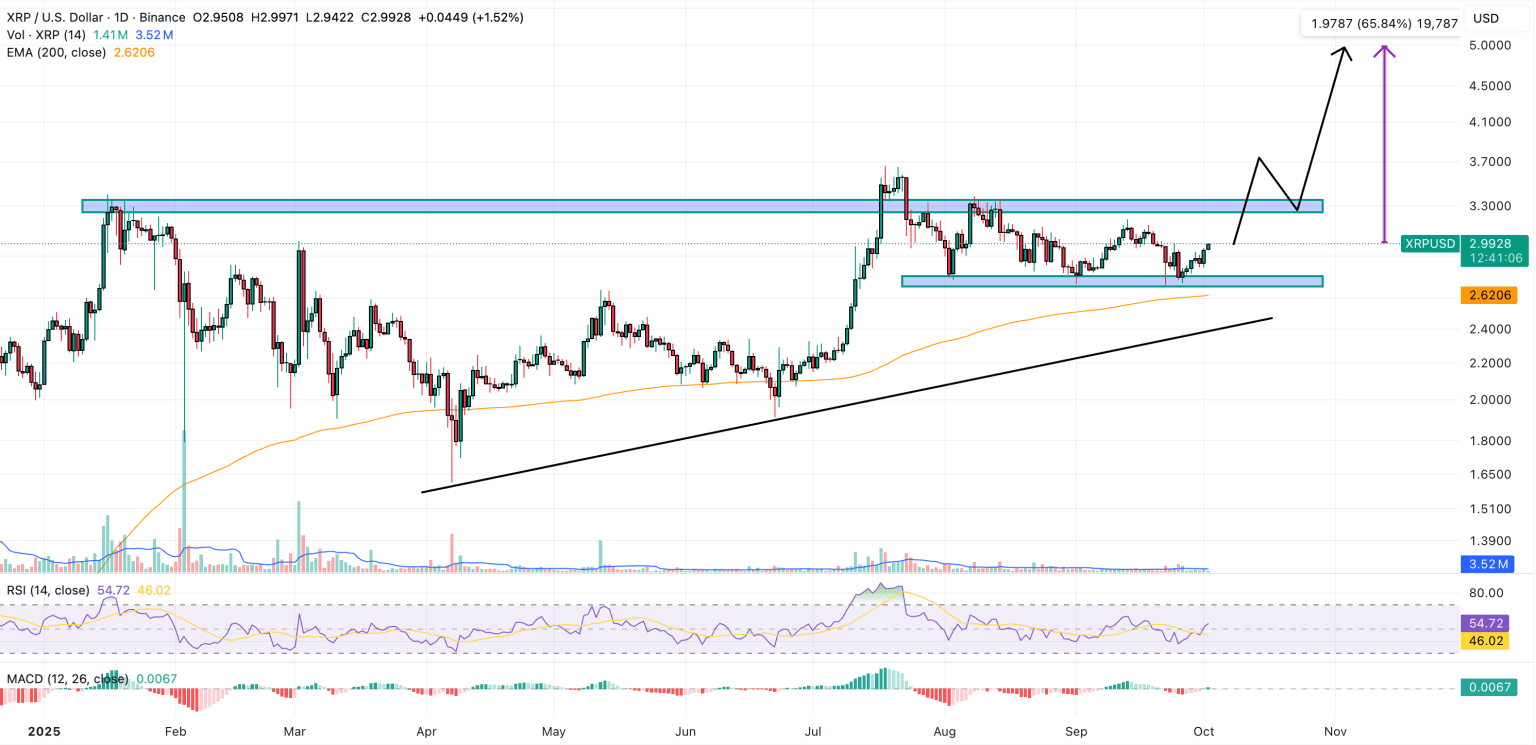 SWIFT and ETH partner. Risk for XRP? The chart says $5. Analyze this. |  asaph1 on Binance Square