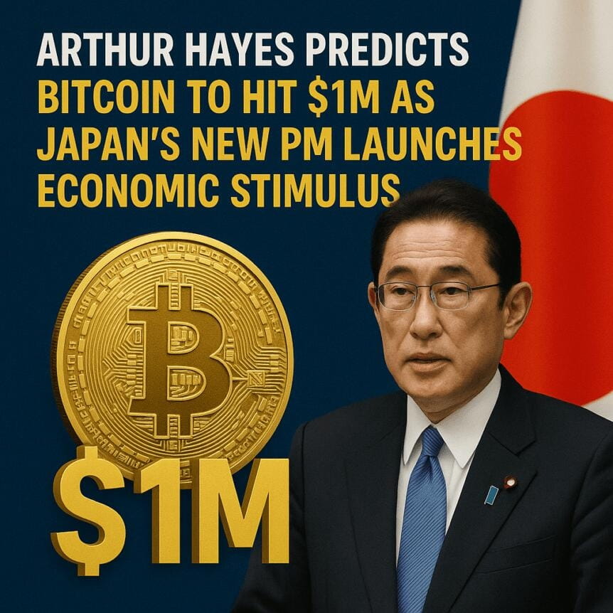 Arthur Hayes Predicts Bitcoin To Hit $1m As Japan’s New Pm Launches Economic Stimulus