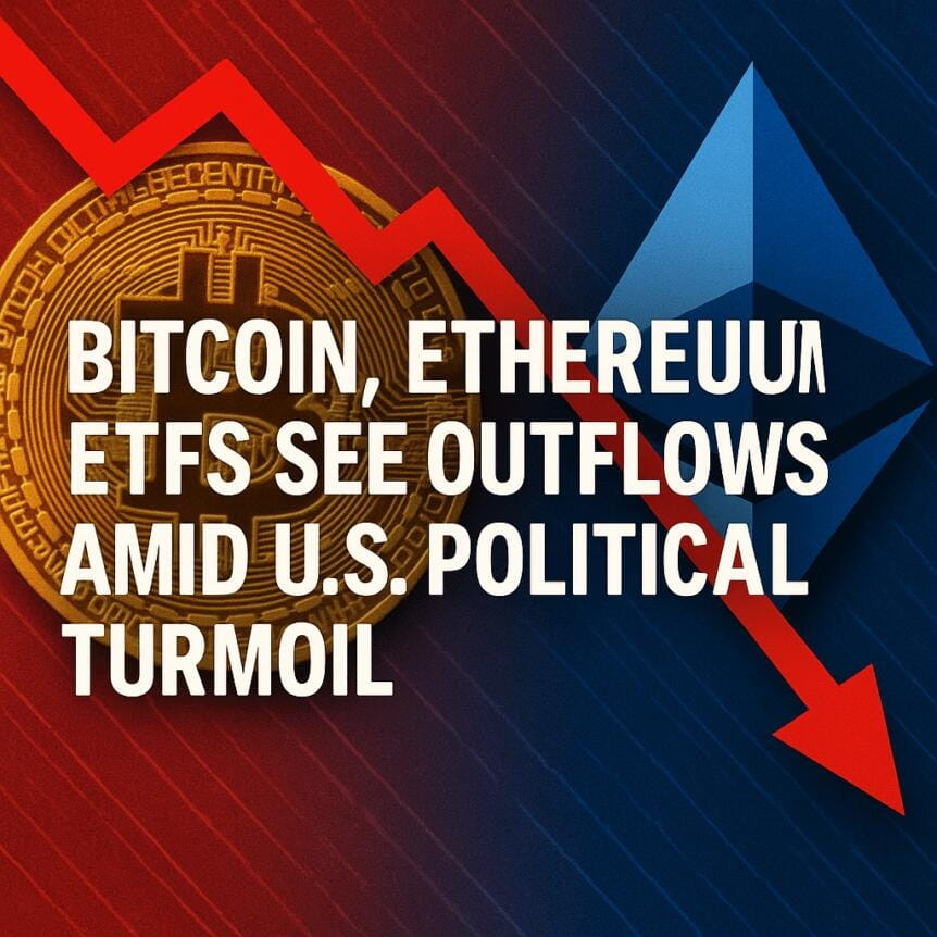 Bitcoin, Ethereum Etfs See Continued Outflows As Us Turmoil Deepens