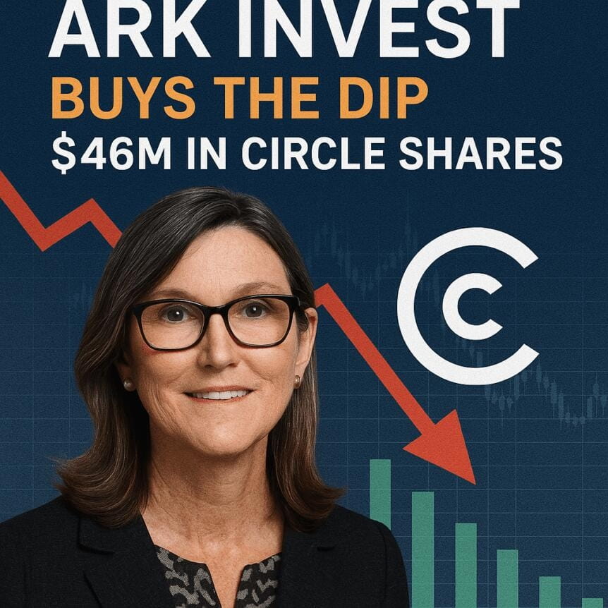 Cathie Wood's Ark Invest Buys The Dip With $46m In Circle Shares