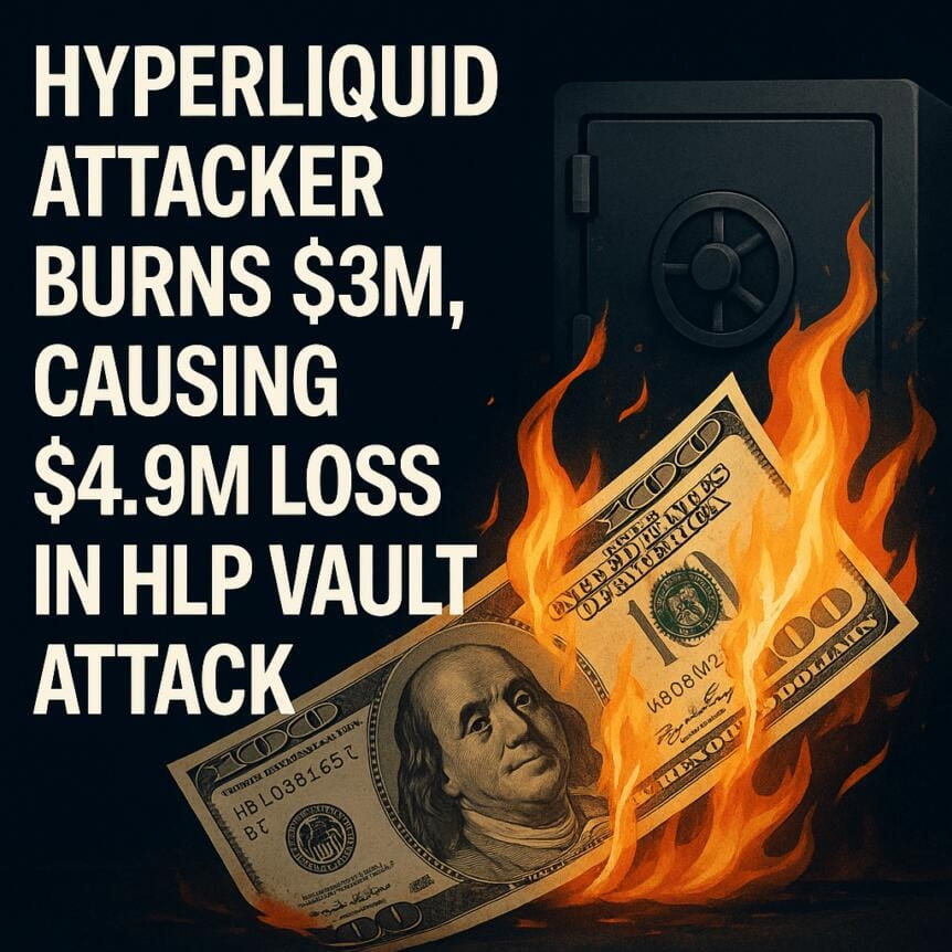 Hyperliquid Attacker Burns $3m, Causing $4.9m Loss In Hlp Vault Attack