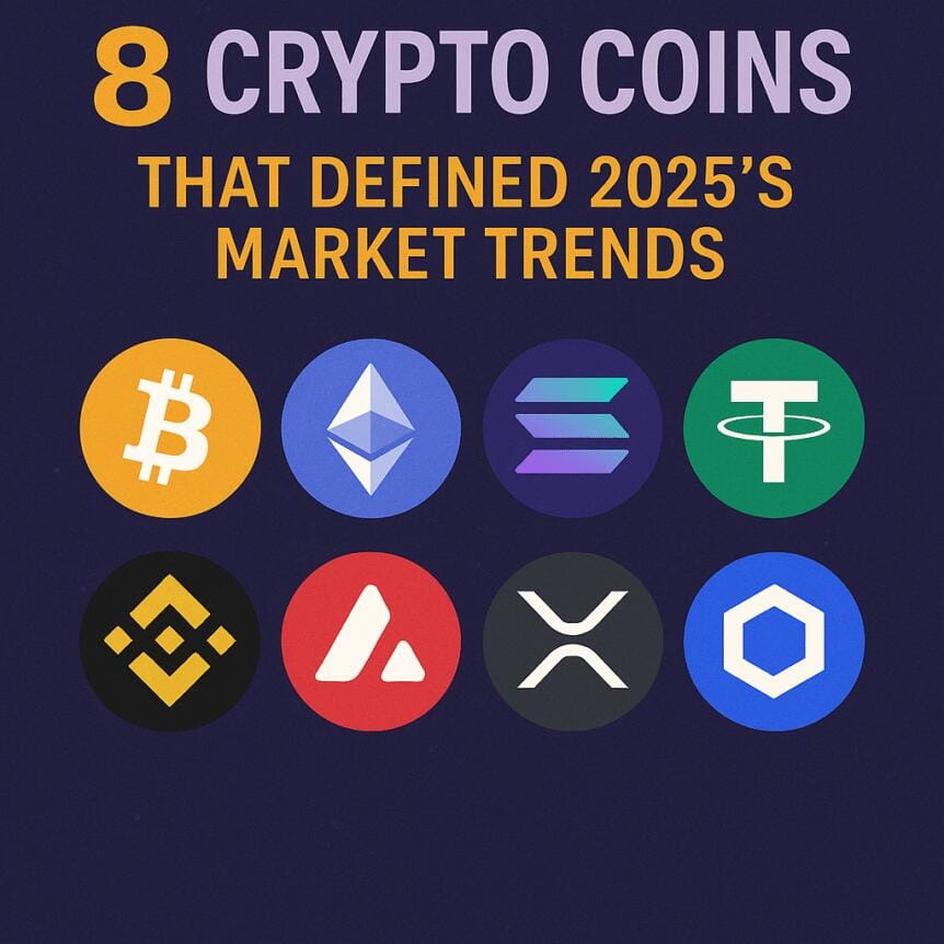 8 Crypto Coins That Defined 2025’s Market Trends
