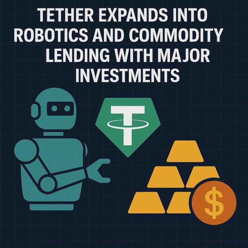 Tether Expands Into Robotics And Commodity Lending With Major Investments