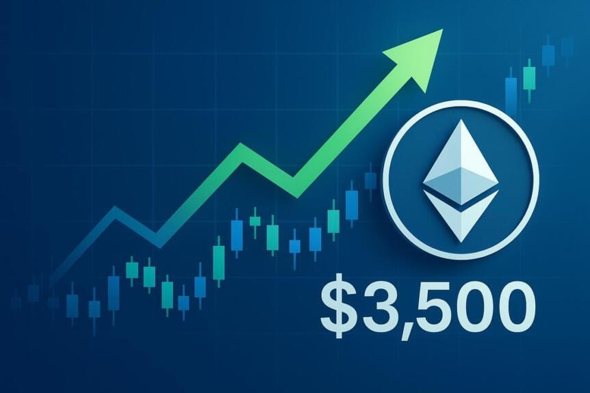 Ethereum Gains Momentum As Price Rebounds Toward $3,500 Amid Market Recover