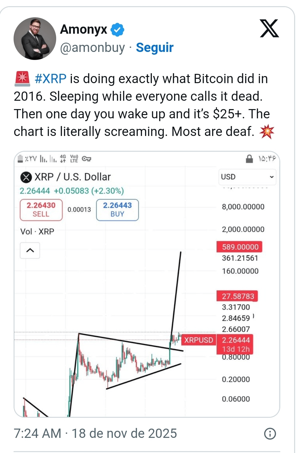 Experte: XRP folgt den Spuren des Bitcoin im Jahr 2016. Sehen Sie, was zu  erwarten ist. | B2C Protocol auf Binance Square