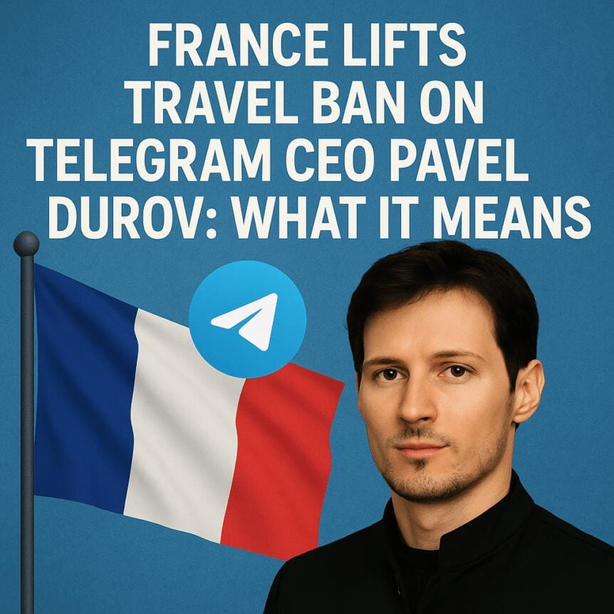 France Lifts Travel Ban On Telegram Ceo Pavel Durov: What It Means